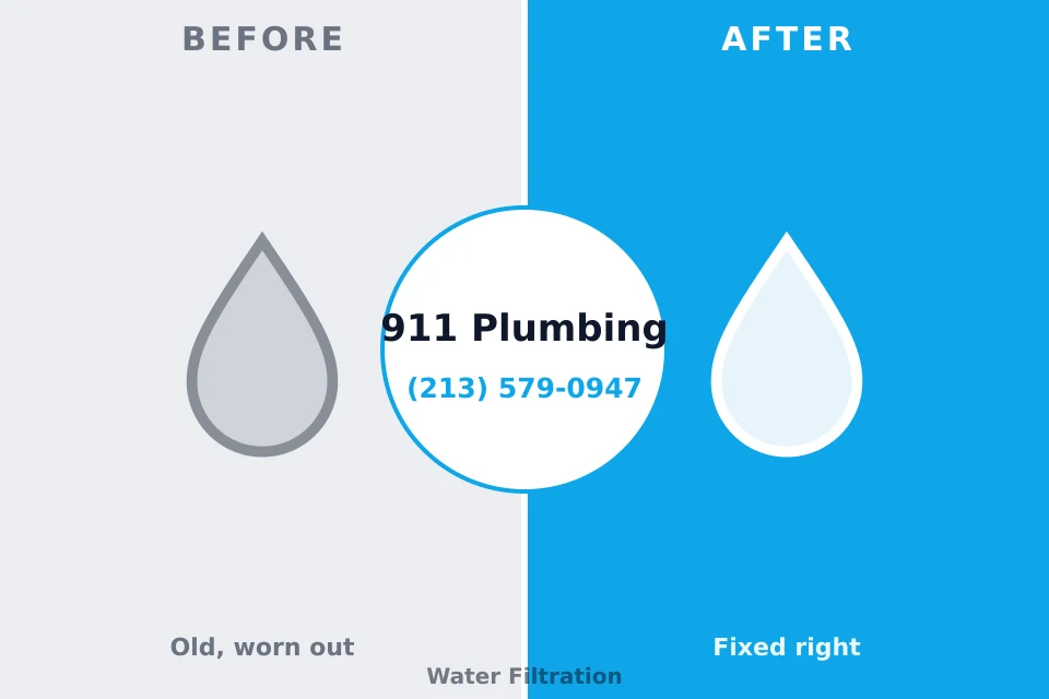 Before and after: plumbing repair Guilford Lake, OH